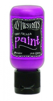 Ranger Dylusions Paint Flip Cap Bottle - Funky Fuchsia