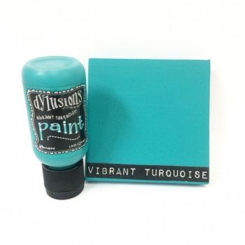 Ranger Dylusions Paint Flip Cap Bottle - Vibant Turquoise