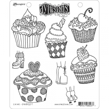 Dyan Reaveley's Dylusions Cling Stamp - Eat Me