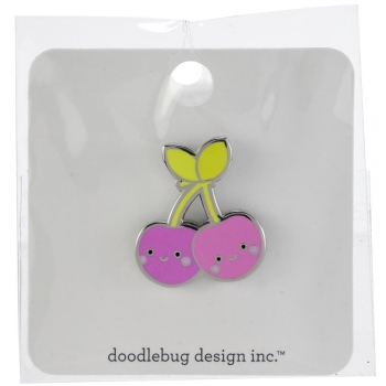 Doodlebug Limited Edition Numbered Pin - Cheery Cherries