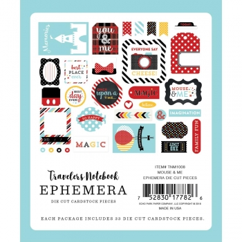 Echo Park Traveler`s Notebook Ephemera - Mouse & Me