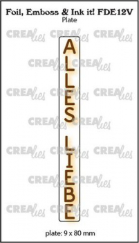 Crealies Hotfoil Stamps - Alles Liebe