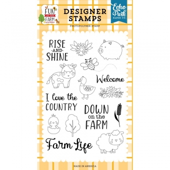 Echo Park Clear Stamps - Rise and Shine