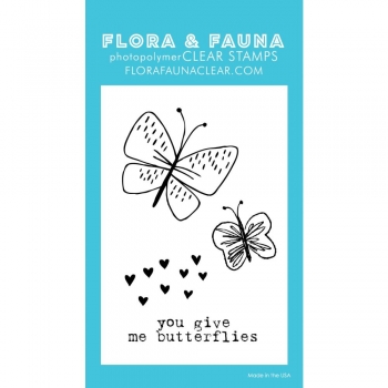 FLORA & FAUNA Clear Stamps - Mini You Give Me Butterflies