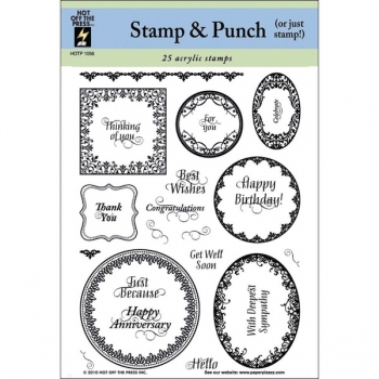 !Hot Off The Press - Stamp & Punch 25 Stck.!