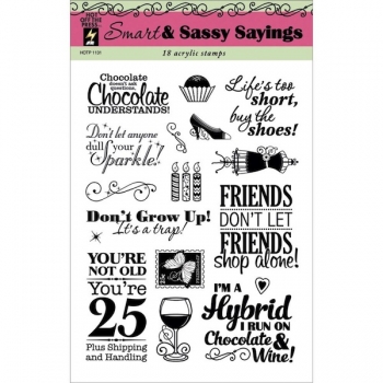 !Hot Off The Press - Smart & Sassy Sayings 18 Stck.!