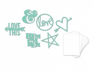 %Heidi Swapp Mini Stencil Kit - Gelb%