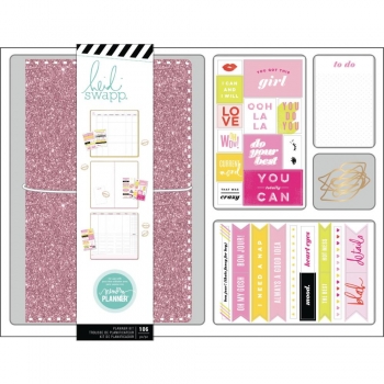 Heidi Swapp Personal Memory Planner Boxed Kit - Color Fresh, Pink Glitter