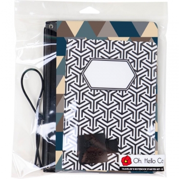 Oh Hello Co. - Traveller`s Notebook Starter Set - Men A5