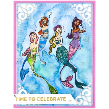 Jane Davenport Clear Stamps - Singing Mermaids