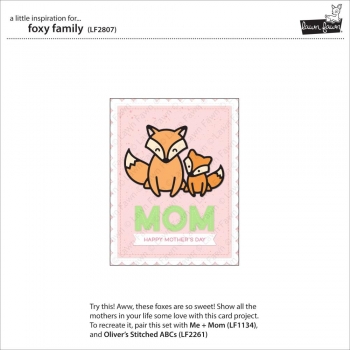 Lawn Fawn Die - Foxy Family