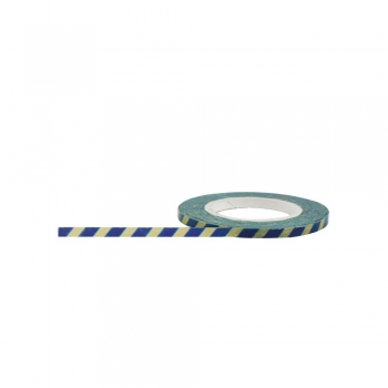 Little B Washi Tape SCHMAL - Blue & Antique Stripes