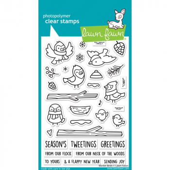 Lawn Fawn Clear Stamps - Winter Birds