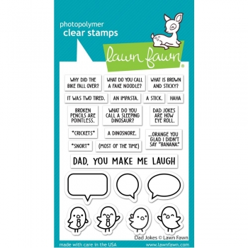 Lawn Fawn Clear Stamps - Dad jokes