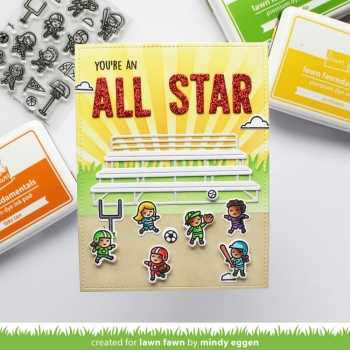 Lawn Fawn Clear Stamps - Tiny Sports Friends