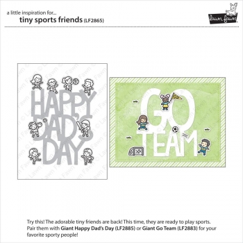 Lawn Fawn Clear Stamps - Tiny Sports Friends