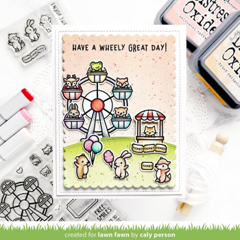 Lawn Fawn Clear Stamps - Wheely Great Day