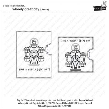 Lawn Fawn Clear Stamps - Wheely Great Day