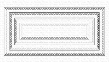 Die-namics - Mini Slimline Double Stitched Rectangle STAX