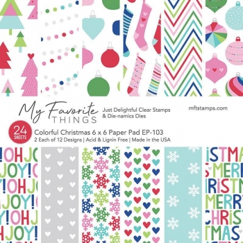 MFT Design Papier 6" x 6" - Colorful Christmas