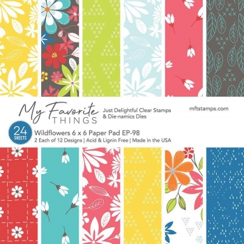 MFT Design Papier 6" x 6" - Wildflowers *Limitiert*