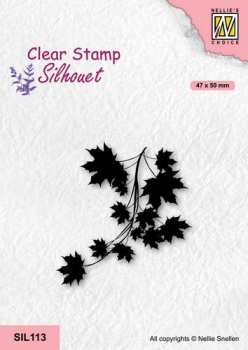 Nellie`s Choice Silhouette Clear Stamps - Maple Branch