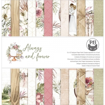 P13 Paper Pad - Always and forever 12" x 12"