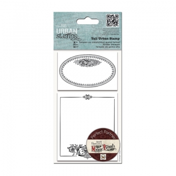 !Papermania Tall Urban Stamp - Oval Frame!