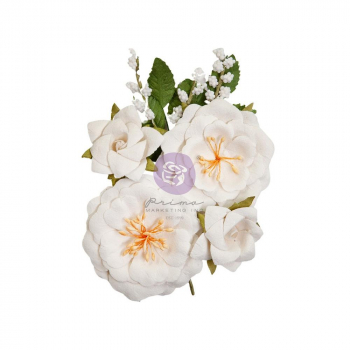 Prima Marketing Sharon Ziv Paper Flowers - Porcelain Florals 6 Stk.
