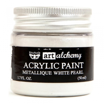 Prima Marketing Acrylic Paint - Metallique White Pearl