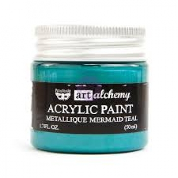 Prima Marketing Acrylic Paint - Metallique Mermaid Teal