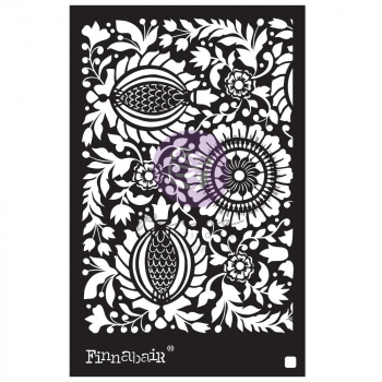 Prima Marketing Finnabair - Stencil - Folk Florals