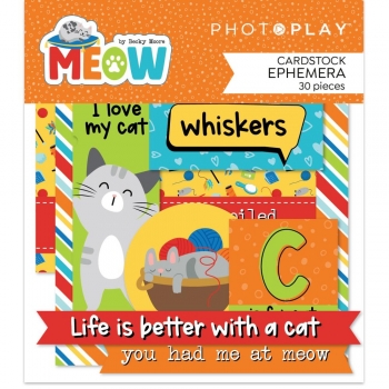 Photo Play Ephemera Pack - Meow