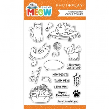 Photo Play Clear Stamps - Meow