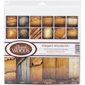 Reminisce - Collection Kit - 12" x 12" - Elegant Woods Kit