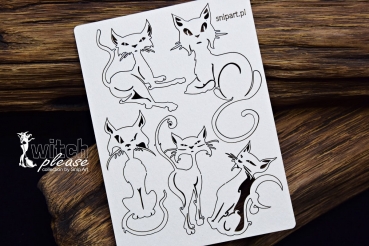 SnipArt Chipboards Witch Please – Cats – Set
