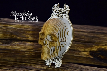 SnipArt Chipboards Beauty in the Dark – 3D Skull