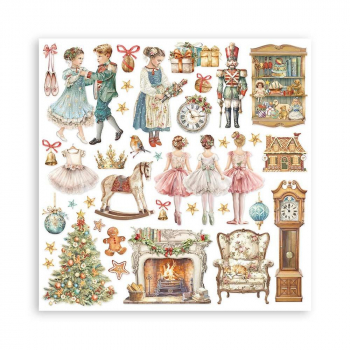 Stamperia - Paper Pad - The Nutcracker 8"x8"