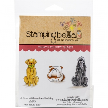 Stamping Bella - Golden, Wolfhound and Bulldog