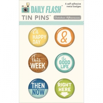 %Daily Flash Tin Pins - Good Day %