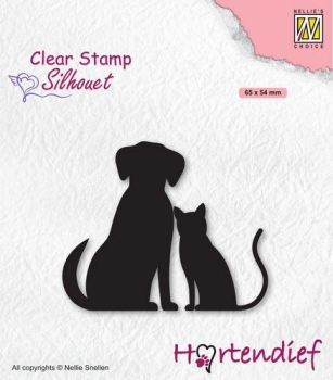 Nellie`s Choice Silhouette Clear Stamps - My friends