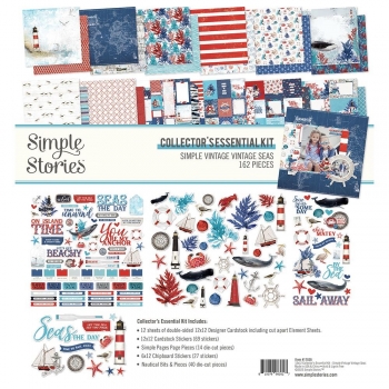 Simple Stories Collector`s Essential Kit - Simple Vintage Vintage Seas