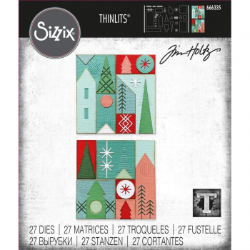 Sizzix Tim Holtz Thinlits - Holiday Blocks