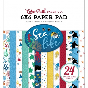 Echo Park Paper Pack - Sea Life - 6" x 6"