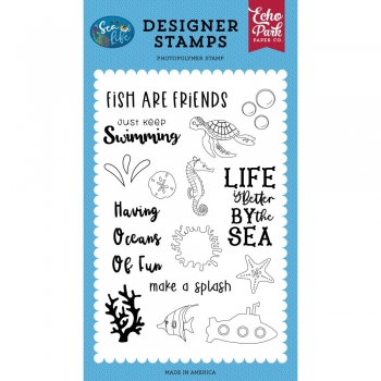 Echo Park Clear Stamps - Ocean of Fun