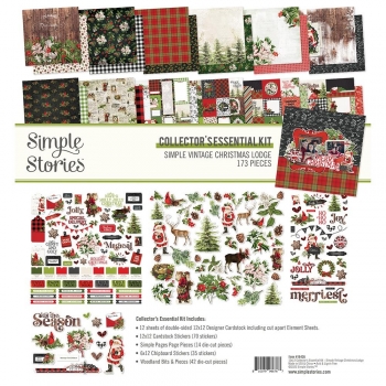 Simple Stories Collector`s Essential Kit - Simple Vintage Christmas Lodge