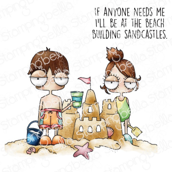 Stamping Bella - Mini Oddballs building a Sandcastle