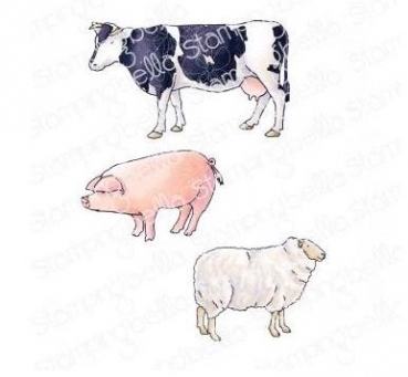 Stamping Bella - EDGAR AND MOLLY COLLECTION - VINTAGE FARM ANIMALS