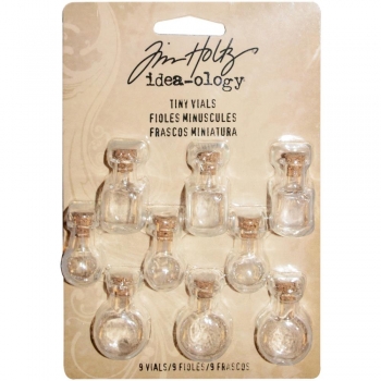 Tim Holtz - 9 Tiny Vials / Mini Fläschchen