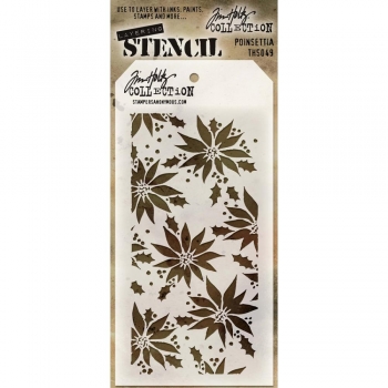 Tim Holtz Layering Stencil - Poinsettia